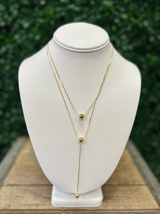 Sleek Line Lariat Necklace