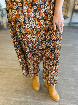 Fall Floral Maxi Dress