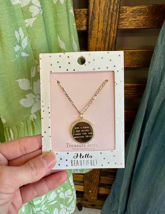 Jeremiah 29:11 Necklace (Gold Plated)