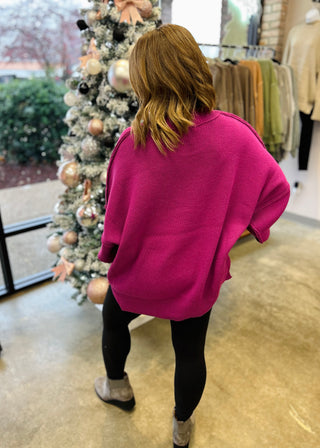 Easy Days Sweater in Plum