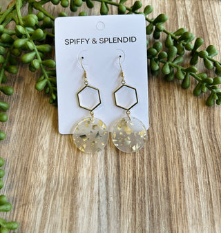 Layla Gold Flake  Earrings