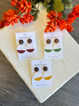 Color Pop Circle Earrings