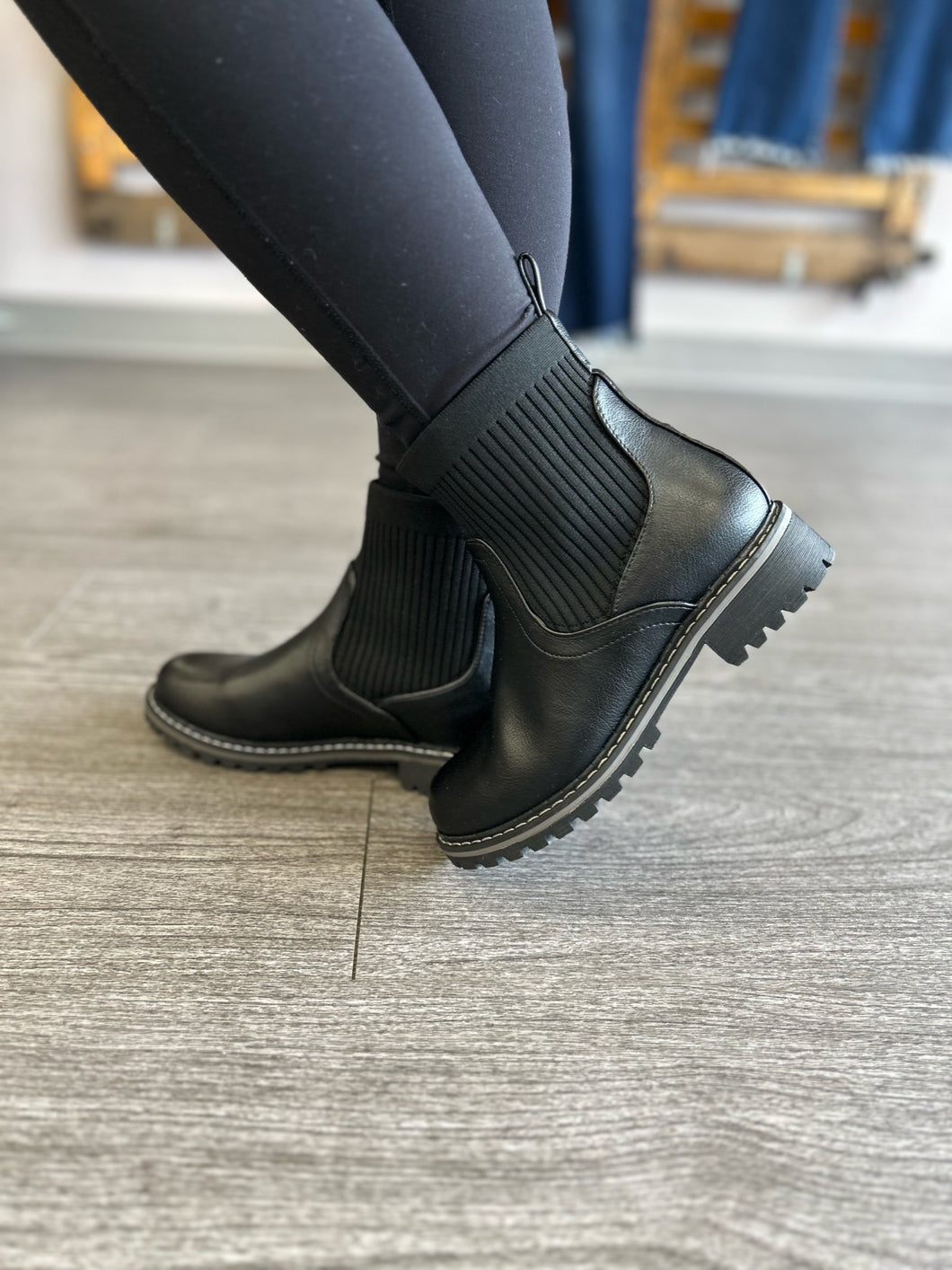 Black Cabin Fever Bootie