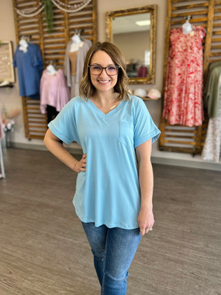 The Colorful Easy Pocket Tee