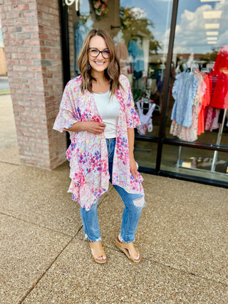 Pink Petal Kiss Kimono