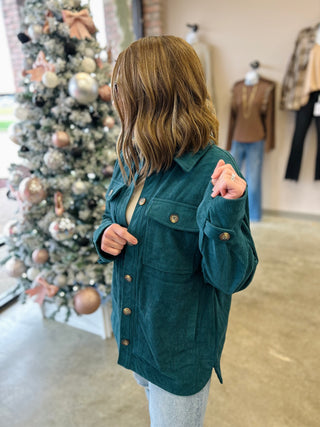 Forest Teal Shacket