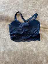 Load image into Gallery viewer, Black Natalie Lace Racerback Bralette