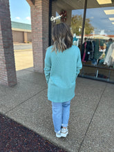 Load image into Gallery viewer, Tiffany Blue Textured Cardigan