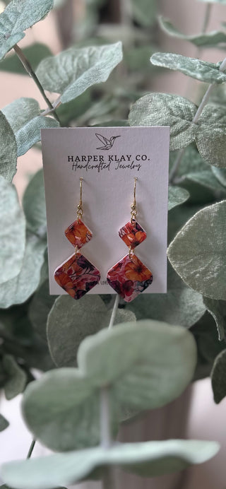 Berry Blaze Drop Earring