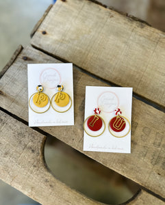 Letter Earrings