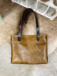 Genunie Leather Sandstone Tote