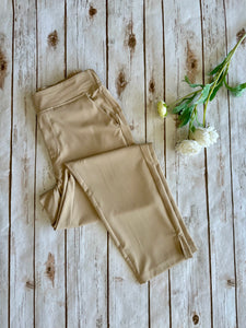 Light Sand Classic Straight Pant