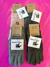 Load image into Gallery viewer, Women&#39;s Knit CC Gloves with Fuzzy Lining