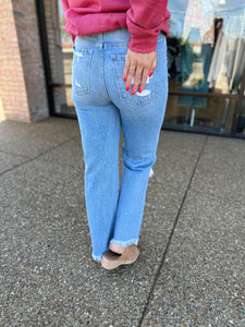 90's Vintage Ankle Flare Distressed