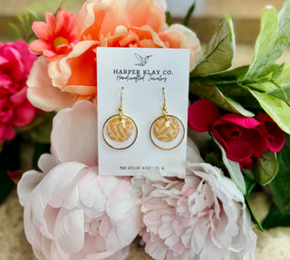 Golden Fern Glow Earring