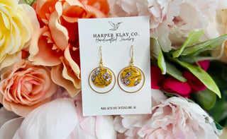 Marigold Garden Circle Earring