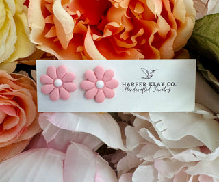Cotton Candy Daisy Earring