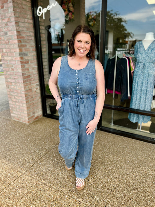 Blue Ridge Casual Denim Jumpsuit