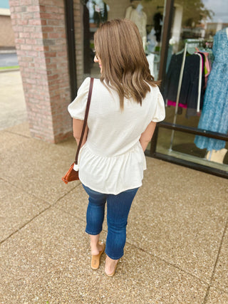 Vanilla Dawn Babydoll Blouse