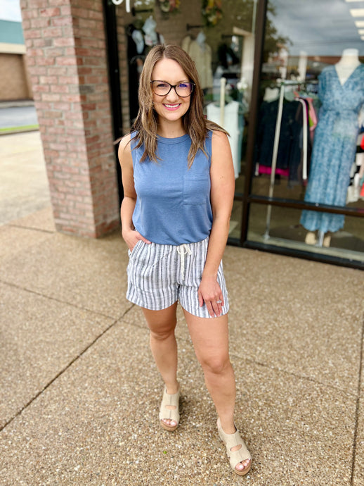 Steel Blue Chill Tank