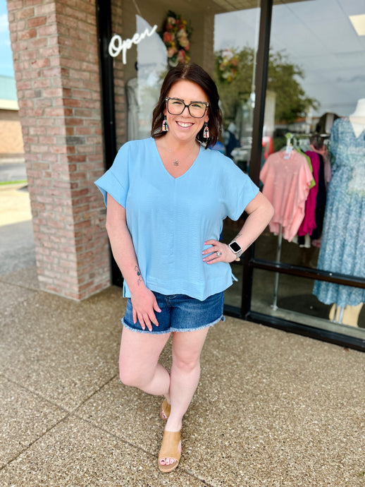 Frosted Sky Blue Essential Tee