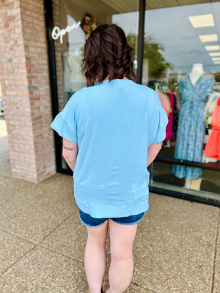 Frosted Sky Blue Essential Tee
