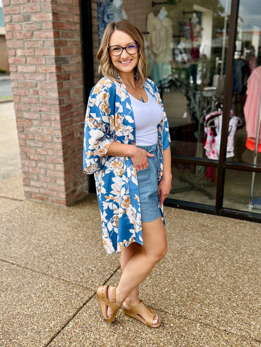Golden Hour Florals Kimono