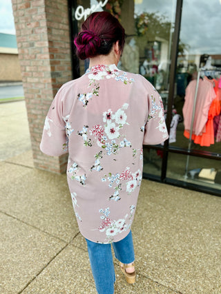 Botanical Blush Kimono