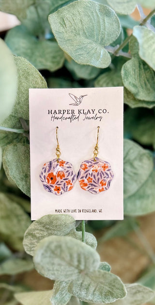 Violet & Spice Floral Earrings