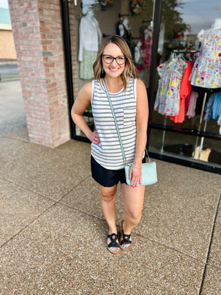Timeless Stripes Sleeveless Top