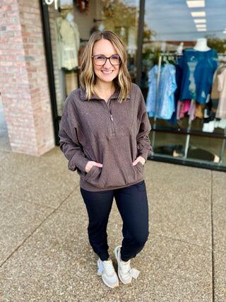 Espresso Ridge Quarter Zip Pullover