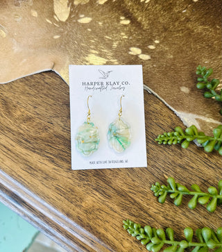 Pistachio Pearl Earrings