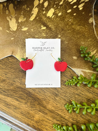 Crisp & Cute Apple Earrings