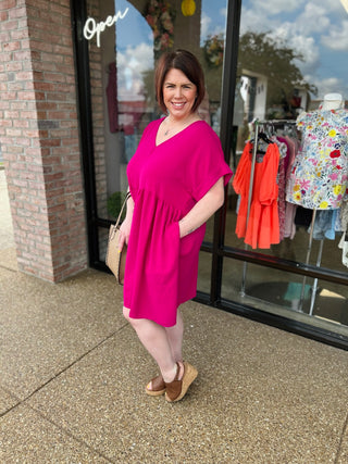 Magenta Moment Shift Dress
