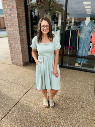 Minted Grace Babydoll Dress