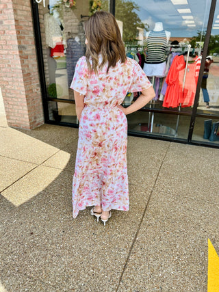 Rosewater Bloom Tiered Dress