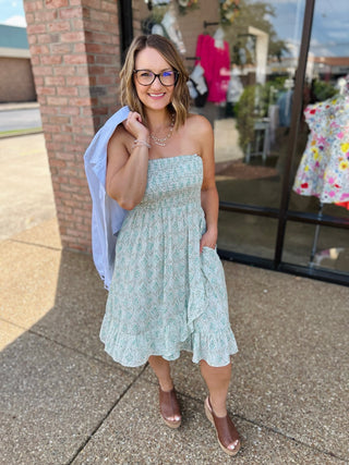 Sage Mirage Tube Dress