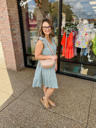 Sunset Skies Tiered Cotton Dress