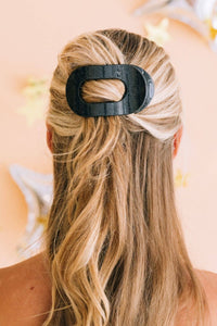 Round Flat Hair Clip | Medium | Midnight Magic