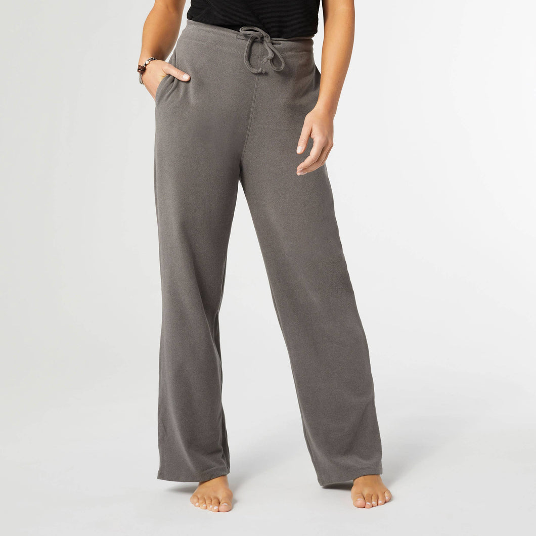 Charcoal Smooth Wide Leg Pant