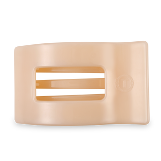 Flat Rectangle Hair Clip | Large | Almond Beige