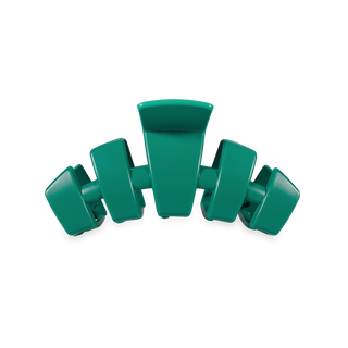 TELETIES Classic Hair Clip in translucent green with curved teeth design for medium hair