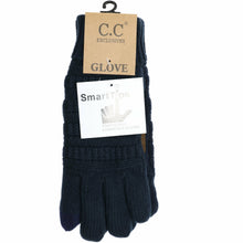 Load image into Gallery viewer, Women&#39;s Knit CC Gloves with Fuzzy Lining