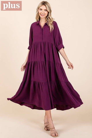 Deep Teal Tiered Maxi Dress