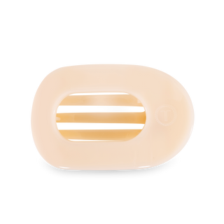 Round Flat Hair Clip | Medium | Almond Beige