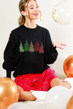 Load image into Gallery viewer, Sequin Christmas Tree Soft Knit Sweater