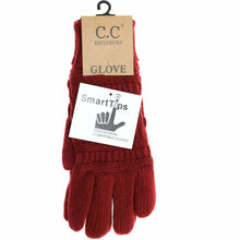 Load image into Gallery viewer, Women&#39;s Knit CC Gloves with Fuzzy Lining