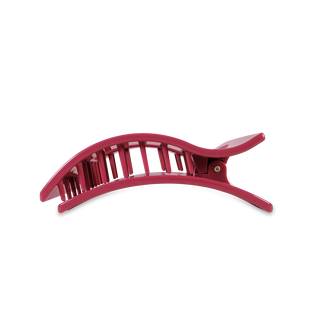 TELETIES Wild Side medium flat rectangle hair clip with curved design and grip teeth
