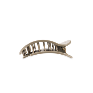 TELETIES flat round hair clip with curved design and secure grip teeth