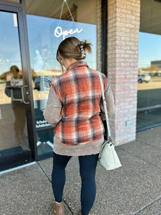 Perfectly Plaid Puffer Vest